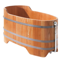 Wooden bathtub