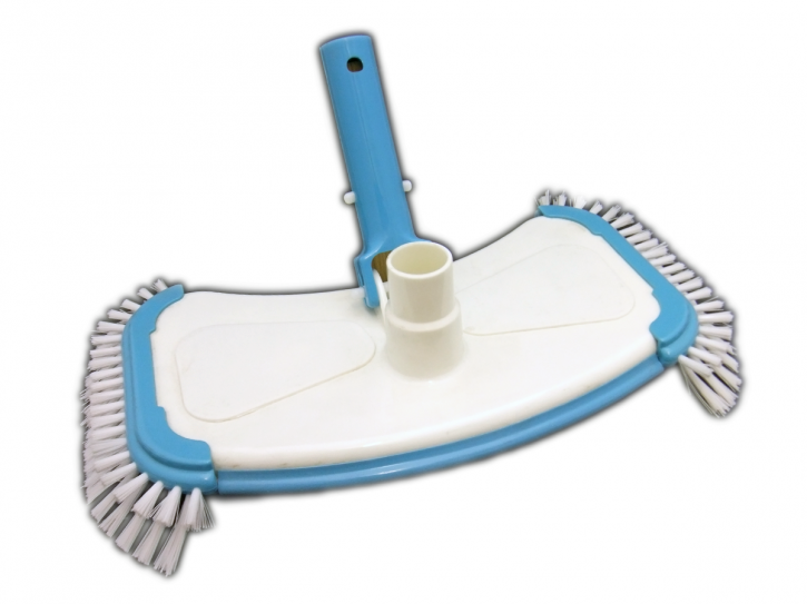 Pool floor extractor with side bristles