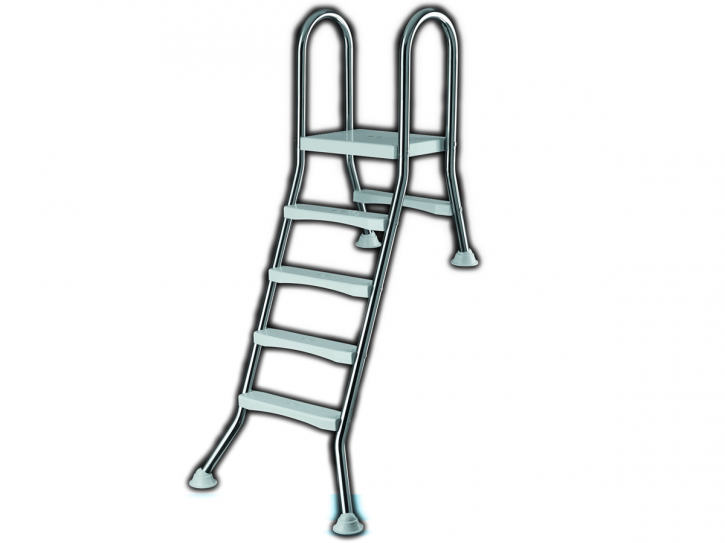 Stainless steel pool ladder for halv free-standing pools to 1,20m- High Beck Head