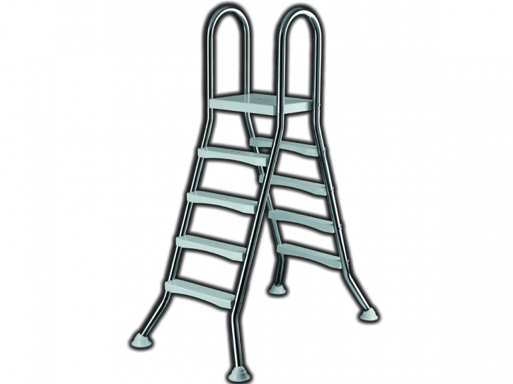 Stainless steel pool ladder for free-standing pools - 1,20/1,20m 4/4