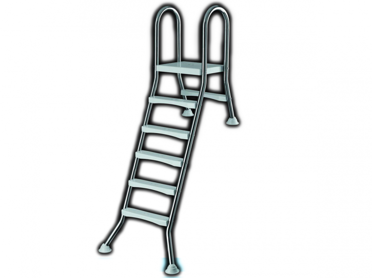 Stainless steel pool ladder for halv free-standing pools to 1,50m- High Beck Head