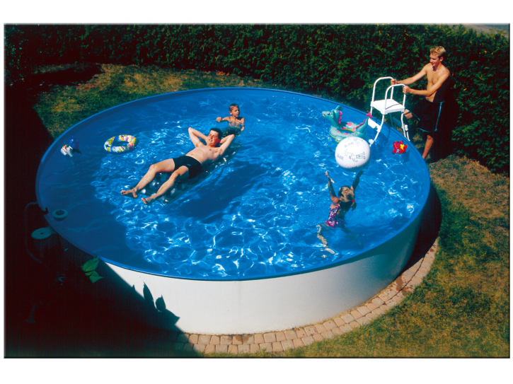 Pool steel wall pool set height 0.90m - circular tanks from Ø 2.00 m