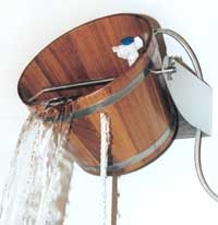 Bucket waterfall shower from Kambala for interiors