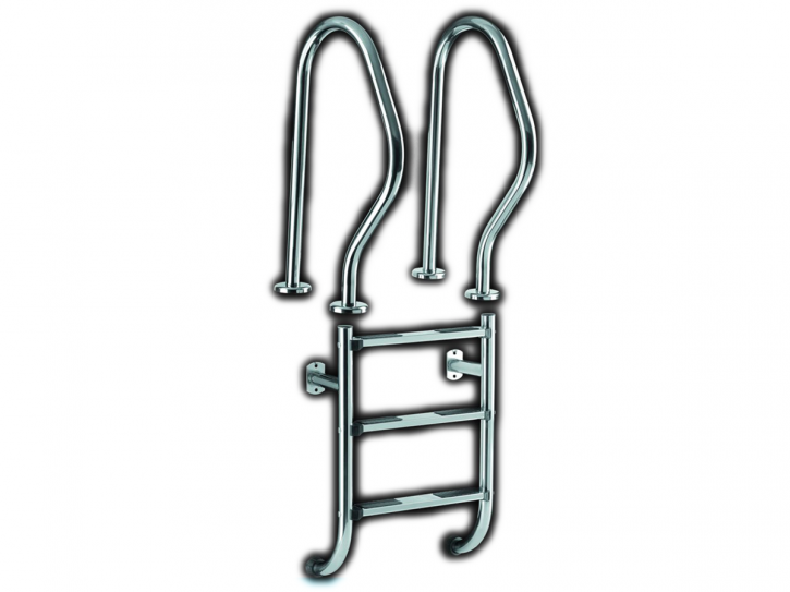 Stainless steel pool ladder split design - 3 steps