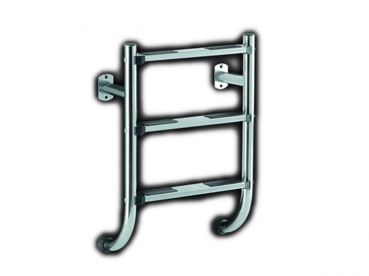 Stainless steel pool ladder split design lower part only - 3 stufig