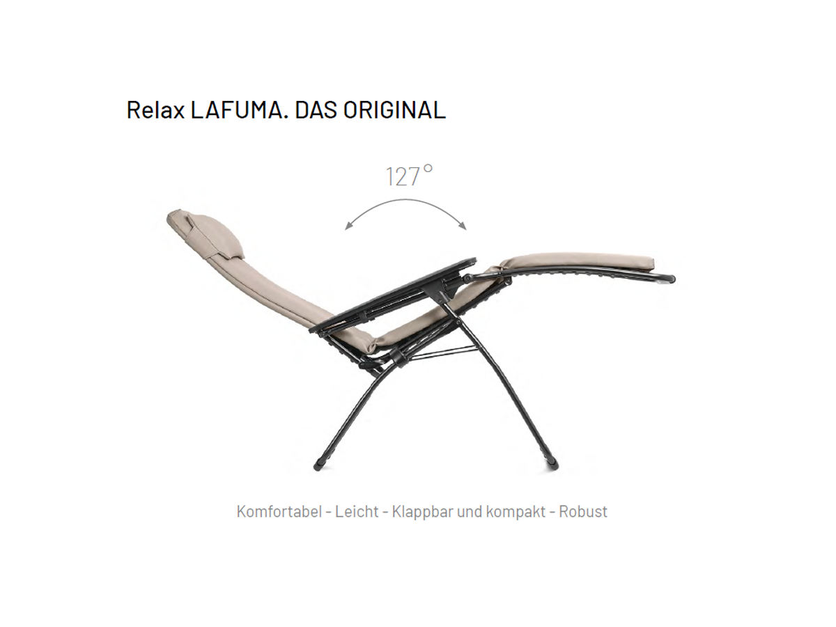 Lafuma Futura Relaxliege Air Comfort XL schwarz Obsidian-188223002 