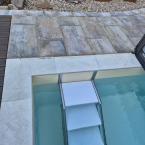 Schwimmbadtreppe Miami 5-stufig - Pooltreppe mit Extrabreiten Stufen