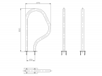 1 Paar Pool Leiter Haltegriffe - Leitergriffbögen