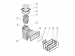 Astral PROFI Set 1 - Pooleinbauteile Set Skimmer Mauerdurchführung Einlaufdüse