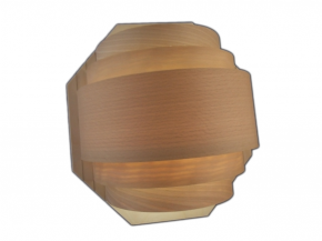 Wooden lamp shade including large version