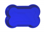 Hundepool in Knochenform Blau 120x80x25cm