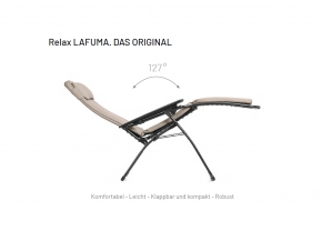 Lafuma Futura Relaxliege Batyline XL Duo schwarz - Obsidian