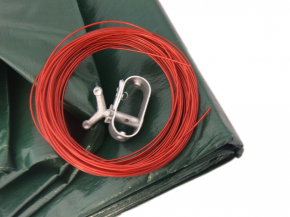 Pool Cover with steel cable 160g/m²