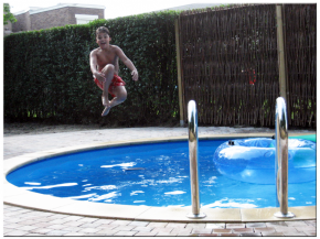 Pool steel wall pool set height 1.20m - circular tanks from Ø 2.50m Inner 0,8mm