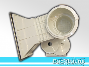 Wide mouth long Neck Skimmer with stainless steel Cover